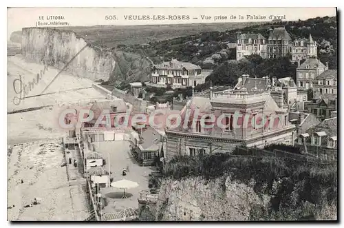 Ansichtskarte AK Veules Les Roses Vue Prise De La Falaise D'Aval