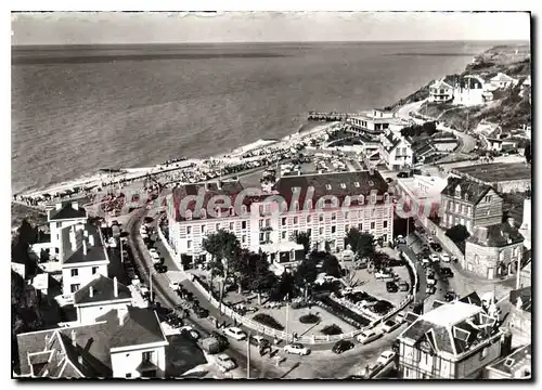 Cartes postales moderne Veules Les Roses La Grand Hotel Des Bains De La Plage