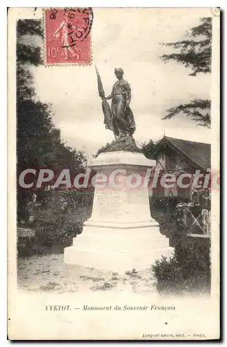 Ansichtskarte AK Yvetot Monument Du Souvenir Fran�ais