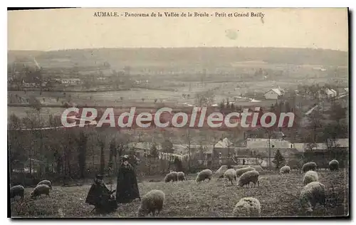 Cartes postales Aumale Panorama De La Vallee De La Bresle Petit Et Grand Bailly