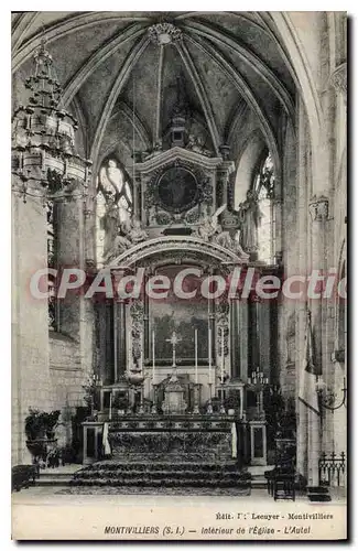 Cartes postales Montivilliers Interieur De I'Eglise