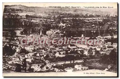 Cartes postales Neufchatel En Bray Vue Generale Prise Du Mont Ricard