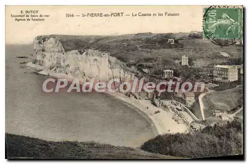 Cartes postales St Pierre En Port Le Casino Et Les Falaises