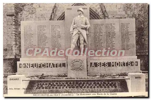 Cartes postales Neufchatel En Bray Le Monument Aux Morts De la Guerre