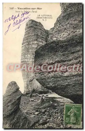 Cartes postales Vaucottes Sur Mer Sous La Falaise D'Aval