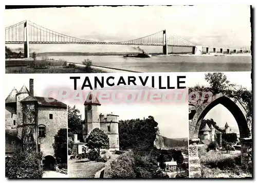 Cartes postales moderne Tancarville pont ch�teau