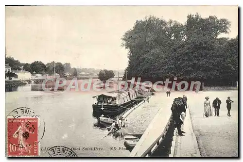 Cartes postales Lagny Quai Saint Pere