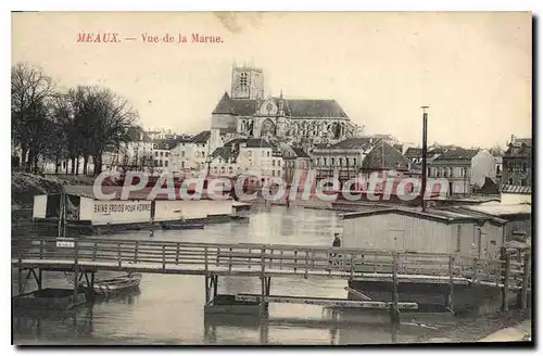 Cartes postales Meaux Vue De La Marne bains froids pour homme