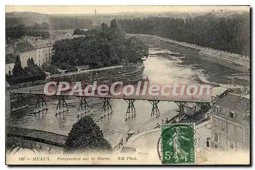 Cartes postales Meaux Perspective Sur La Marne