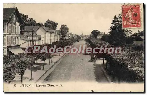 Cartes postales Melun L'Avenue Thiers