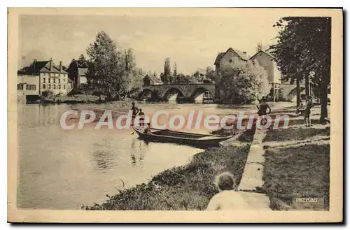 Cartes postales Moret Sur Loing Bords Du Loing pont