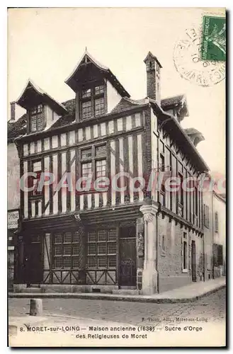 Cartes postales Moret Sur Loing Maison Ancienne 1638 sucre d'orge des religieuses de Moret