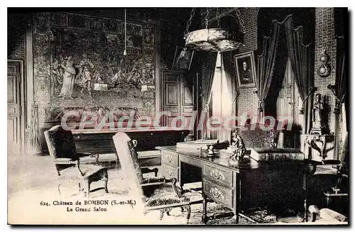 Cartes postales Bombon Chateau Le Grand Salon