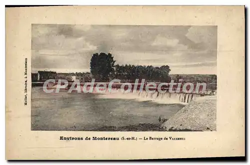 Cartes postales Montereau Le Barrage De Varennes