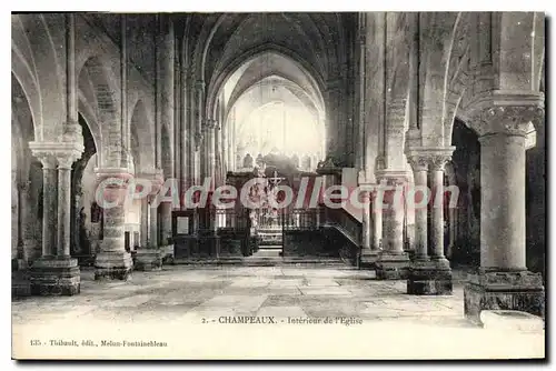 Cartes postales Champeaux Interieur De I'Eglise