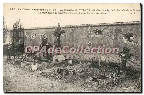 Cartes postales La Grande Guerre Le Cimetiere De Chambry tirailleurs