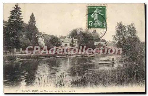 Cartes postales Bas Samois Une Vue Sur La Seine