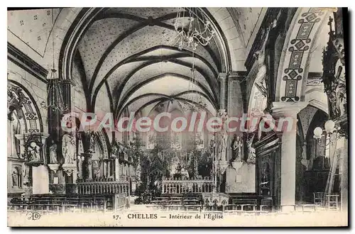 Ansichtskarte AK Chelles Interieur De I'Eglise