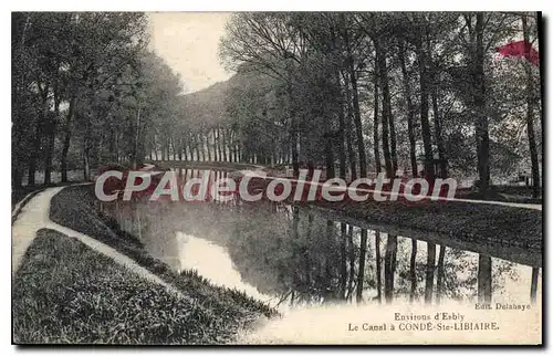 Cartes postales Conde Ste Libiaire Le Canal environs d'Esbly