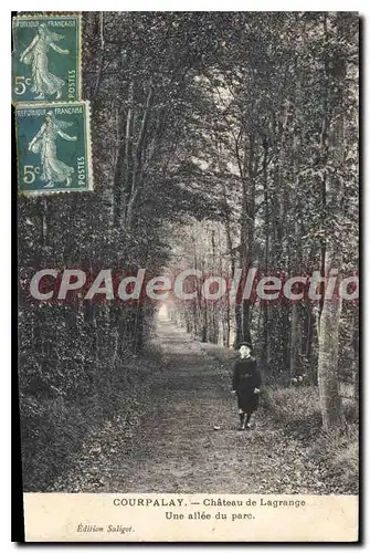 Cartes postales Courpalay Chateau De Lagrange Une Allee Du Parc