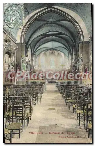 Ansichtskarte AK Chelles Interieur De I'Eglise