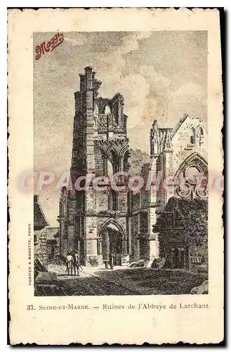 Cartes postales Seine Et Marne Ruines De I'Abbaye De Larchant