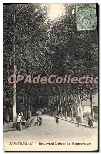 Cartes postales Montereau boulevard Lebeuf De Montgermont