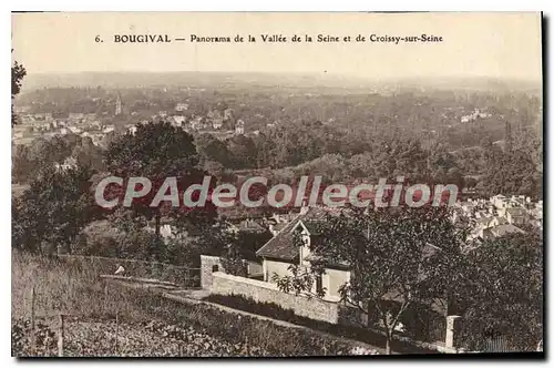 Cartes postales Bougival Panorama De La Vallee De La Seine Et De Croissy-sur-Seine