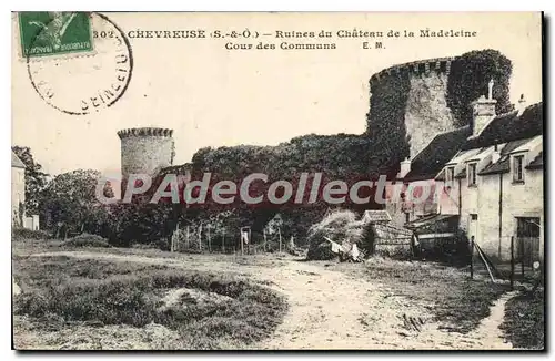 Ansichtskarte AK Chevreuse Ruines Du Chateau De La Madeleine cour des communs