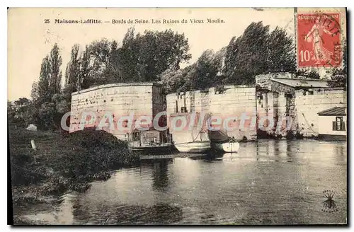 Cartes postales Maisons Laffitte Bords De Seine Les Ruines Du vieux moulin