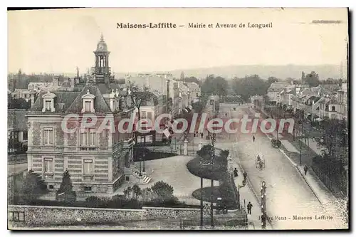 Cartes postales Maisons Laffitte Mairie Et Avenue De Longueil