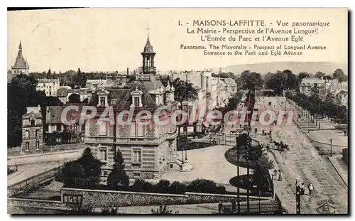 Cartes postales Maisons Laffitte Vue Generale La Mairie Perspective