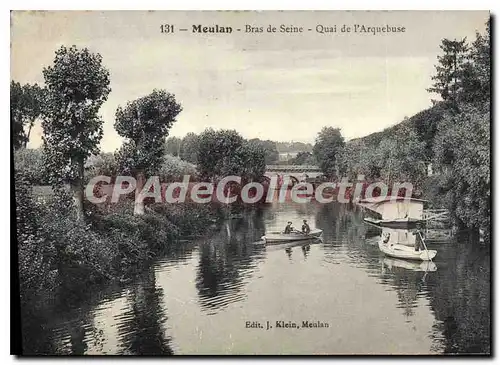 Cartes postales Meulan Bras De Seine Quai De I'Arquebuse