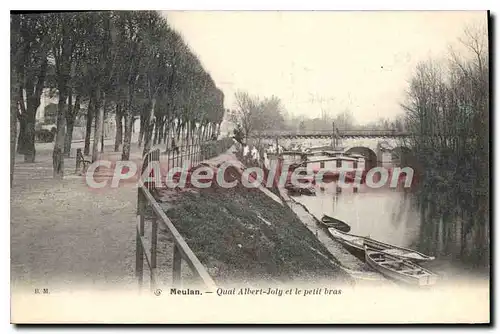 Ansichtskarte AK Meulan Quai Albert Joly Et Le Petit Bras