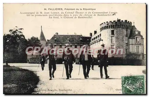 Cartes postales Rambouillet Fallieres President De La Republique