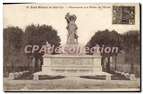 Cartes postales Saint Cyr Monument Aux Morts De I'Ecole