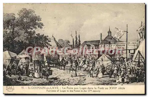 Cartes postales St Germain En Laye La Foire Aux Loges Dans La Foret au XVII�me si�cle