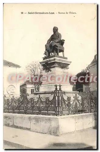 Cartes postales St Germain En Laye Statue De Thiers