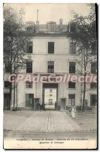 Cartes postales Versailles Avenue De Sceaux Caserne Du 11�me d'artillerie quartier de Limoges