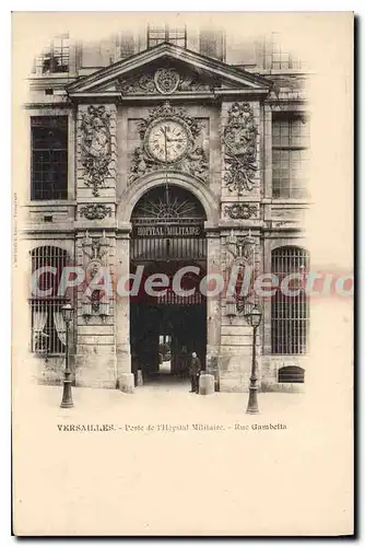 Cartes postales Versailles Poste De I'Hopital Militaire rue Gambetta