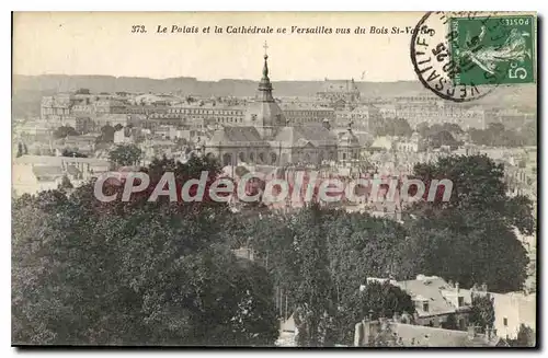 Cartes postales Le Palais Et La Cathedrale de Versailles