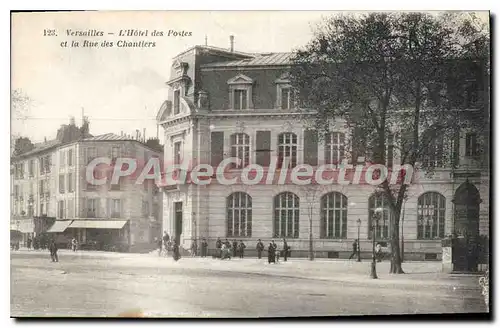 Ansichtskarte AK Versailles L'Hotel Des Postes Et La Rue Des chantiers