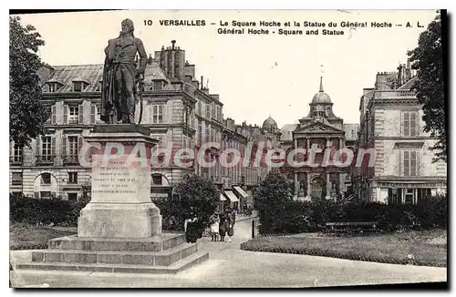 Ansichtskarte AK Versailles Le Square Hoche Et La Statue Du General