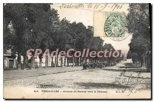 Ansichtskarte AK Versailles Avenue De Sceaux Vers Le Chateau