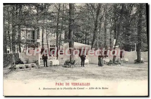 Cartes postales Versailles Restaurant De La Flottille Du Canal all�e de la reine