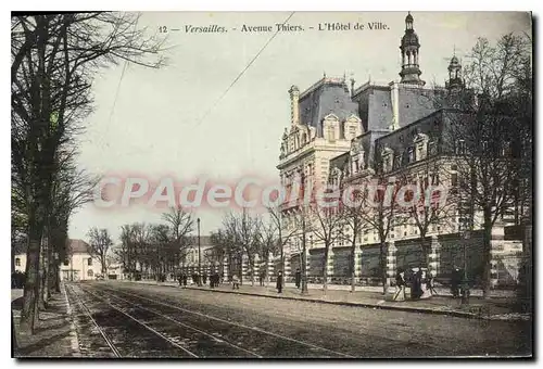 Cartes postales Versailles Avenue Thiers L'Hotel De Ville