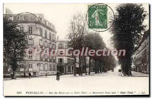 Ansichtskarte AK Versailles Rue Des Reservoirs Et Hotel Vatel