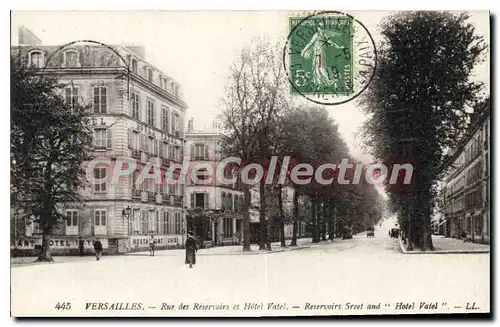 Cartes postales Versailles Rue Des Reservoirs Et Hotel Vatel