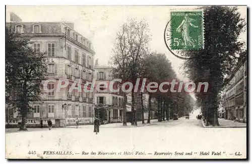 Ansichtskarte AK Versailles Rue Des Reservoirs Et Hotel Vatel