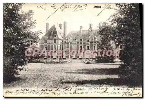 Cartes postales Rosny Le Chateau Vu Du Parc